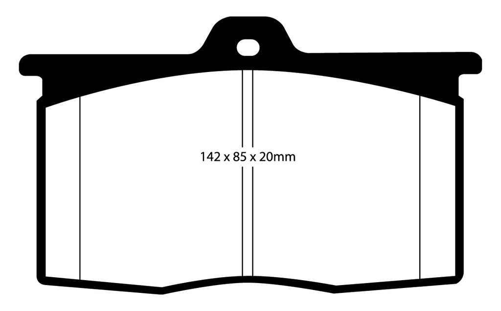 Pastiglie Freni Sportive EBC Gialle Posteriore BMW M1 Procar 3.5 Cv 470 dal 1979 al 1980 Pinza  Diametro disco 0mm