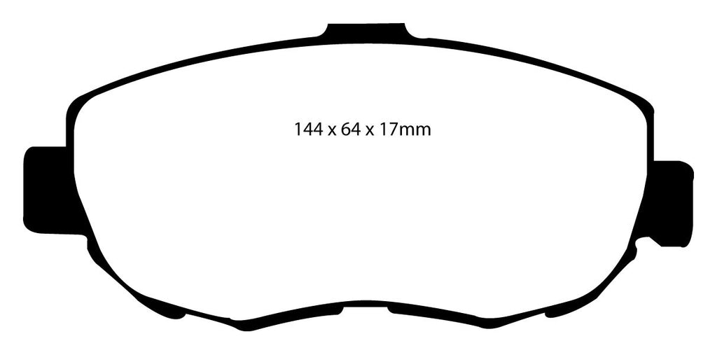 Pastiglie Freni Sportive EBC Gialle Anteriore LEXUS Aristo 3.0 Twin Turbo Cv  dal 1994 al 1997 Pinza  Diametro disco 296mm