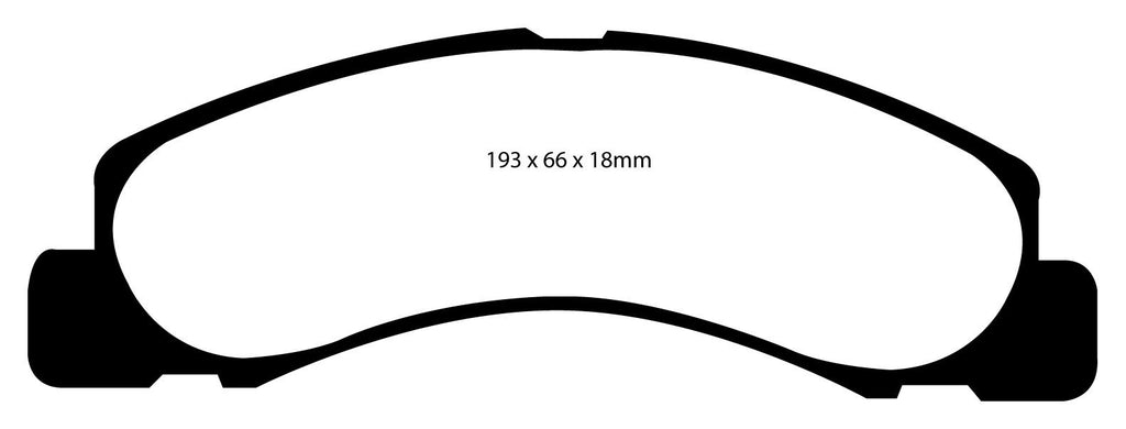 Pastiglie Freni Sportive EBC Gialle Anteriore FORD Excursion 5.4 Cv  dal 2000 al 2002 Pinza  Diametro disco 331mm