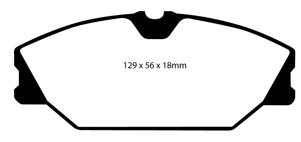 Pastiglie Freni Sportive EBC Gialle Anteriore RENAULT Clio (Mk2) 2.0 16v RS Cv 172 dal 2000 al 2005 Pinza Girling/TRW Diametro disco 280mm