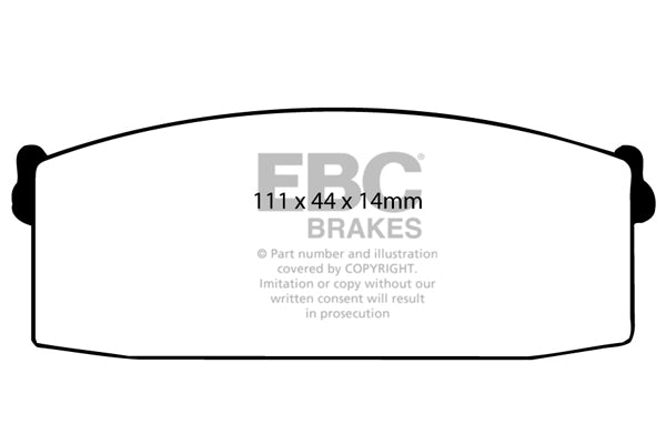 Pastiglie Freni EBC Ultimax Anteriore NISSAN Skyline (R30) 2.4 Cv  dal 1982 al 1985 Pinza  Diametro disco 0mm