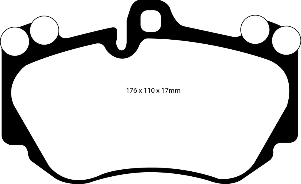 Pastiglie Freni Sportive EBC Gialle Anteriore LAMBORGHINI Murcielago 6.5 Cv  dal 2005 al 2010 Pinza Brembo Diametro disco 0mm