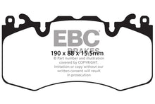 Carica l&#39;immagine nel visualizzatore di Gallery, Pastiglie Freni Sportive EBC Gialle Anteriore LAND ROVER Defender 110 L663 2.0 TD Cv 200 dal 2020 al 2022 Pinza Brembo Diametro disco 380mm