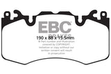 Pastiglie Freni Sportive EBC Gialle Anteriore LAND ROVER Defender 110 L663 2.0 TD Cv 200 dal 2020 al 2022 Pinza Brembo Diametro disco 380mm