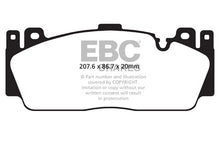 Load image into Gallery viewer, Pastiglie Freni Sportive EBC Gialle Anteriore BMW M2 Competition F87 3.0 Twin Turbo Cv 411 dal 2018 al 2021 Pinza Brembo Diametro disco 400mm