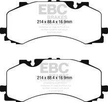 Carica l&#39;immagine nel visualizzatore di Gallery, Pastiglie Freni Sportive EBC Gialle Anteriore AUDI A8 quattro D5 4.0 TD Cv 435 dal 2018 al 2019 Pinza Akebono Diametro disco 400mm