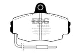 Pastiglie Freni EBC Ultimax Anteriore CITROEN ZX 1.4 Cv  dal 1991 al 1998 Pinza Girling/TRW Diametro disco 247mm