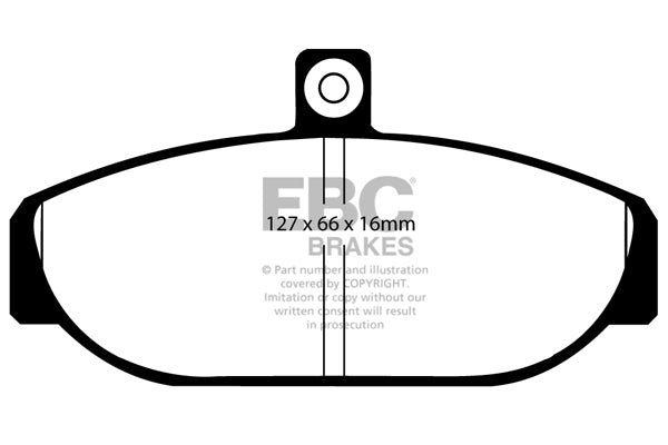 Pastiglie Freni EBC Ultimax Anteriore VOLVO 740 2.0 Cv  dal 1984 al 1991 Pinza Girling/TRW Diametro disco 287mm