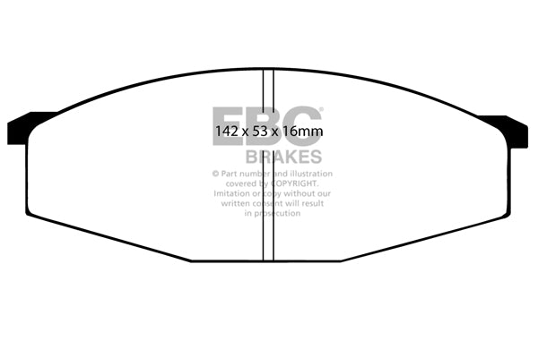 Pastiglie Freni EBC Ultimax Anteriore NISSAN Patrol 160 2.8 Cv  dal 1982 al 1986 Pinza Sumitomo Diametro disco 295mm