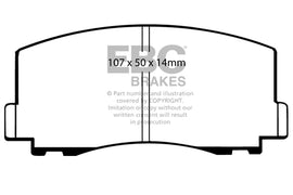Pastiglie Freni EBC Ultimax Anteriore MITSUBISHI Cordia 1.4 Cv  dal 1982 al 1985 Pinza  Diametro disco 0mm