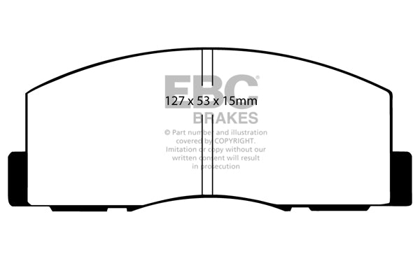 Pastiglie Freni EBC Ultimax Anteriore MITSUBISHI Chariot 1.8 Cv  dal 1984 al 1991 Pinza Sumitomo Diametro disco 0mm