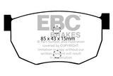 Pastiglie Freni EBC Ultimax Posteriore NISSAN 280ZX 2.8 Cv  dal 1981 al 1983 Pinza  Diametro disco 259mm