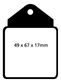 Pastiglie Freni Sportive EBC Gialle Posteriore JAGUAR 420 4.2 Cv  dal 1966 al 1969 Pinza  Diametro disco 264mm