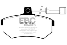 Carica l&#39;immagine nel visualizzatore di Gallery, Pastiglie Freni EBC Ultimax Anteriore AUDI 90 2.0 Cv  dal 1986 al 1991 Pinza Girling/TRW Diametro disco 256mm