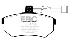 Carica l&#39;immagine nel visualizzatore di Gallery, Pastiglie Freni EBC Ultimax Anteriore AUDI 100 1.8 Cv  dal 1982 al 1984 Pinza Girling/TRW Diametro disco 256mm