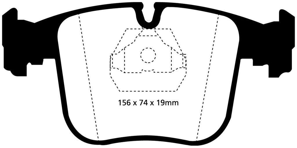 Pastiglie Freni Sportive EBC Gialle Anteriore BMW Serie 8 (E31) 840 4 Cv  dal 1993 al 1994 Pinza ATE Diametro disco 324mm