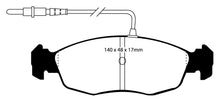 Carica l&#39;immagine nel visualizzatore di Gallery, Pastiglie Freni Sportive EBC Gialle Anteriore CITROEN Saxo 1.4 Cv  dal 2000 al 2003 Pinza ATE Diametro disco 247mm