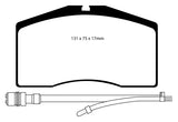 Pastiglie Freni Sportive EBC Gialle Anteriore AUDI RS2 8C 2.2 Turbo Cv 311 dal 1993 al 1996 Pinza Brembo Diametro disco 322mm