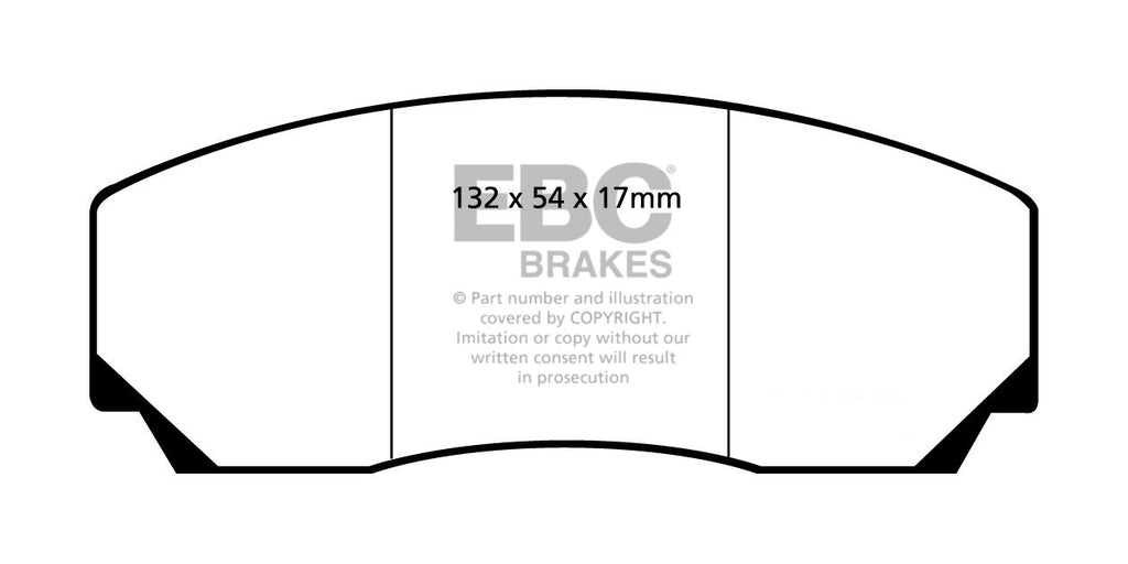 Pastiglie Freni EBC Blu Anteriore OPEL Omega (Lotus) 3.6 Twin Turbo Cv 377 dal 1990 al 1994 Pinza AP Diametro disco 328mm