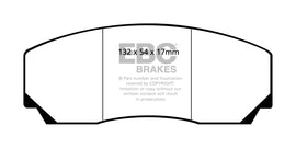 Pastiglie Freni EBC Blu Anteriore OPEL Omega (Lotus) 3.6 Twin Turbo Cv 377 dal 1990 al 1994 Pinza AP Diametro disco 328mm