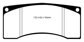 Pastiglie Freni EBC Blu Anteriore FERRARI F355 3.5 Challenge Cv  dal 1994 al 1999 Pinza Alcon Diametro disco 0mm