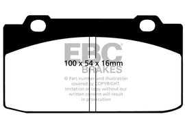 Pastiglie Freni EBC Ultimax Anteriore NISSAN Cherry Europe 1.2 Cv  dal 1983 al 1985 Pinza ATE Diametro disco 239mm