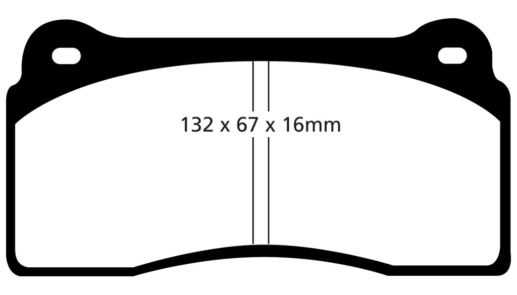 Pastiglie Freni EBC Blu Posteriore McLAREN F-1 6.1 Cv 636 dal 1992 al 1998 Pinza Brembo Diametro disco 0mm