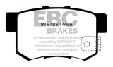 Pastiglie Freni EBC Blu Posteriore HONDA Accord Aerodeck CB8 2.2 Cv  dal 1991 al 1994 Pinza Akebono Diametro disco 260mm