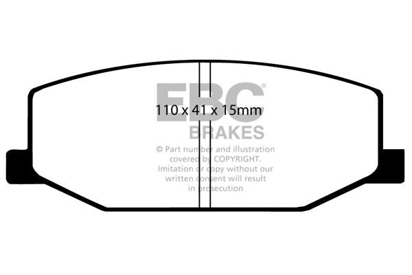 Pastiglie Freni EBC Ultimax Anteriore SUZUKI Jeep SJ410 1 Cv  dal 1984 al 1985 Pinza Sumitomo Diametro disco 290mm