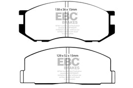 Pastiglie Freni EBC Ultimax Anteriore TOYOTA Spacecruiser YR20 1.8 Cv  dal 1983 al 1985 Pinza  Diametro disco 255mm