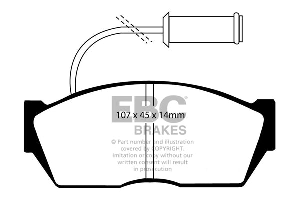 Pastiglie Freni EBC Ultimax Anteriore HONDA Ballade 1.5 Cv  dal 1984 al 1989 Pinza Akebono Diametro disco 231mm