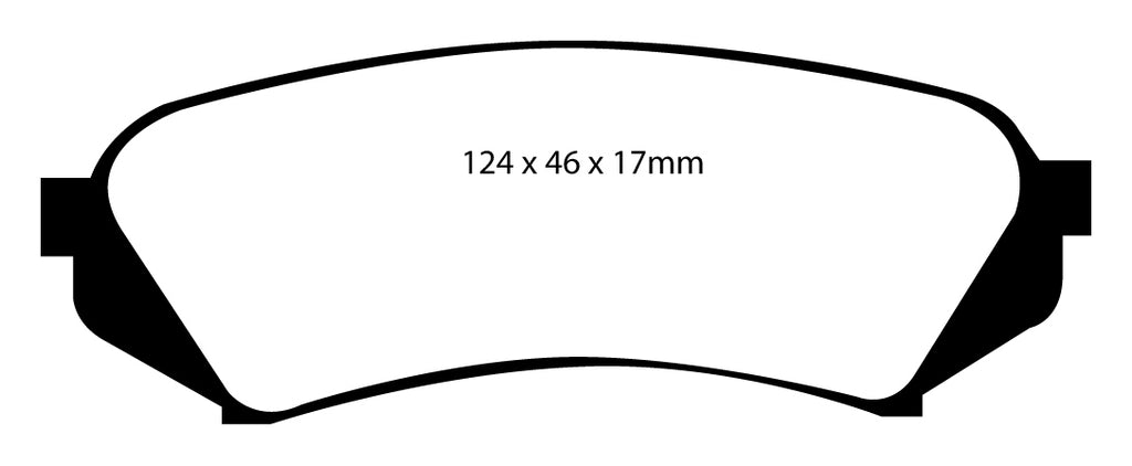 Pastiglie Freni EBC Extra-Duty Verdi Serie 6000 Posteriore TOYOTA Landcruiser HDJ100 4.2 TD Cv  dal 1998 al 2007 Pinza  Diametro disco 330mm