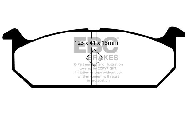 Pastiglie Freni EBC Ultimax Anteriore SUZUKI Swift AA41S 1 Cv  dal 1984 al 1986 Pinza Akebono Diametro disco 215mm