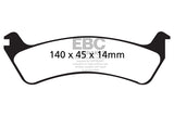 Pastiglie Freni EBC Extra-Duty Verdi Serie 6000 Posteriore FORD Windstar 3 Cv 147 dal 1999 al 2001 Pinza  Diametro disco 284mm