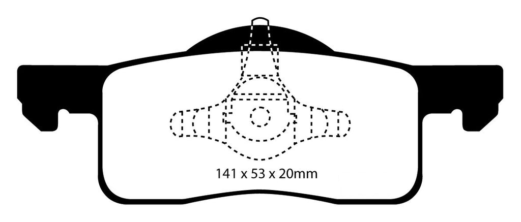 Pastiglie Freni EBC Extra-Duty Verdi Serie 6000 Posteriore FORD Expedition 4.6 Cv  dal 2002 al 2006 Pinza  Diametro disco 342mm