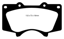 Load image into Gallery viewer, Pastiglie Freni EBC Extra-Duty Verdi Serie 6000 Anteriore TOYOTA FJ Cruiser 4 Cv 239 dal 2007 al 2009 Pinza  Diametro disco 318mm