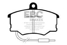 Load image into Gallery viewer, Pastiglie Freni EBC Ultimax Anteriore FIAT Croma 1.6 Cv  dal 1986 al 1988 Pinza Girling/TRW Diametro disco 258mm