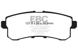 Pastiglie Freni EBC Extra-Duty Verdi Serie 6000 Posteriore NISSAN Patrol Y62 3.0 TD Cv  dal 2012 al 2022 Pinza  Diametro disco 350mm