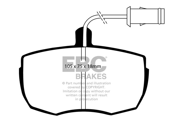 Pastiglie Freni EBC Ultimax Anteriore LAND ROVER 90 2.3 Cv  dal 1984 al 1986 Pinza Lockheed Diametro disco 298mm