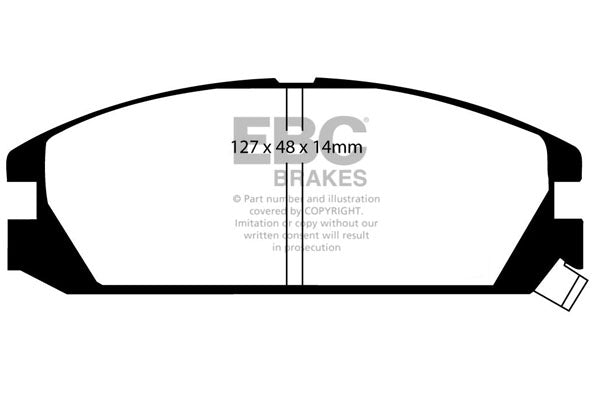 Pastiglie Freni EBC Ultimax Anteriore HONDA Accord Aerodeck CA4 1.6 Cv  dal 1986 al 1990 Pinza Akebono Diametro disco 242mm