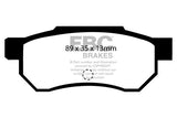 Pastiglie Freni EBC Ultimax Posteriore HONDA Accord Aerodeck CA5 2 Cv  dal 1989 al 1990 Pinza Akebono Diametro disco 239mm