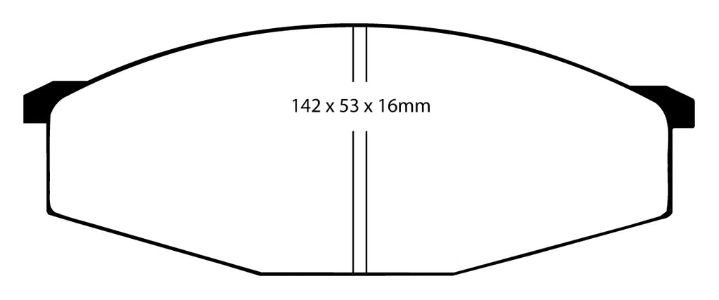 Pastiglie Freni EBC Extra-Duty Verdi Serie 6000 Anteriore NISSAN Patrol 160 2.8 Cv  dal 1982 al 1986 Pinza Sumitomo Diametro disco 295mm