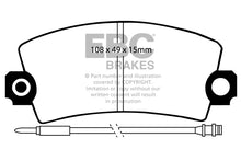 Carica l&#39;immagine nel visualizzatore di Gallery, Pastiglie Freni EBC Ultimax Anteriore CITROEN Visa 0.7 Cv  dal 1984 al 1986 Pinza Bendix Diametro disco 241mm