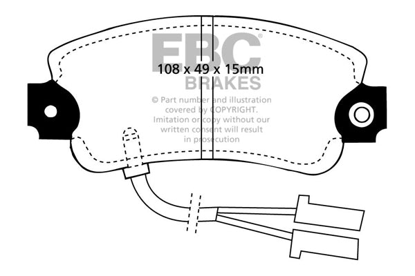 Pastiglie Freni EBC Ultimax Anteriore ALFA ROMEO 33 1.2 Cv  dal 1985 al 1986 Pinza Bendix Diametro disco 239mm