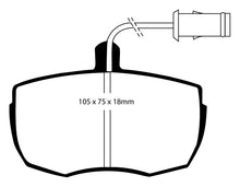 Carica l&#39;immagine nel visualizzatore di Gallery, Pastiglie Freni EBC Extra-Duty Verdi Serie 6000 Anteriore LAND ROVER 90 2.3 Cv  dal 1984 al 1986 Pinza Lockheed Diametro disco 298mm