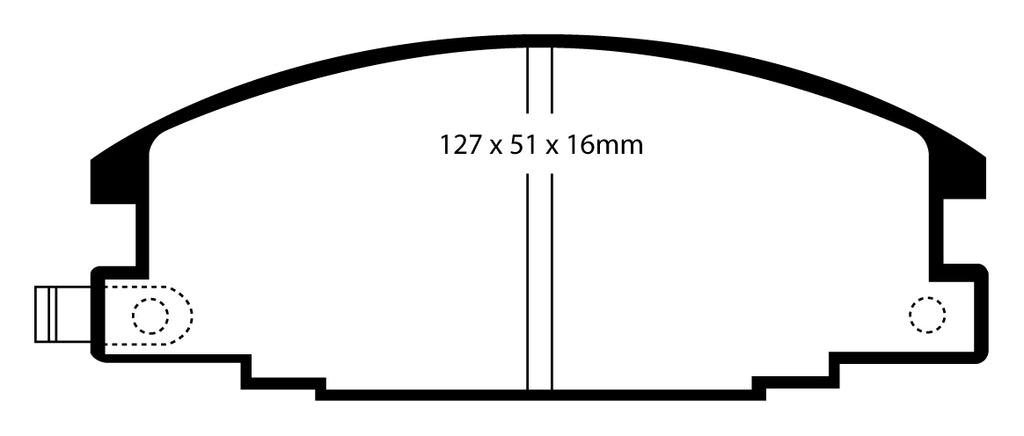 Pastiglie Freni EBC Extra-Duty Verdi Serie 6000 Anteriore OPEL Frontera 2.0 Cv  dal 1992 al 1995 Pinza Akebono Diametro disco 257mm