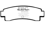 Pastiglie Freni EBC Ultimax Posteriore NISSAN Sunny B12 1.6 ZX Cv  dal 1986 al 1992 Pinza  Diametro disco 227mm