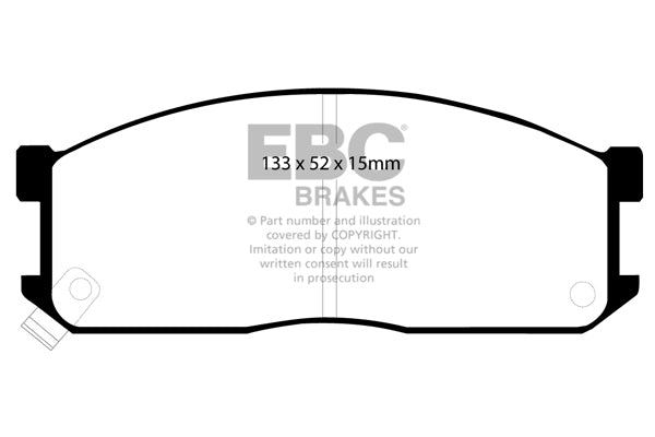 Pastiglie Freni EBC Ultimax Anteriore MAZDA Bongo 1.8 Cv  dal 1983 al 1995 Pinza  Diametro disco 0mm