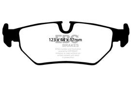 Pastiglie Freni EBC Ultimax Posteriore JAGUAR XJ12 6.0 Cv  dal 1993 al 1994 Pinza ATE Diametro disco 295mm