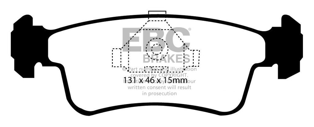 Pastiglie Freni EBC Ultimax Anteriore SUZUKI Jeep SJ413 Samurai 1.3 Cv  dal 1988 al 1995 Pinza Akebono Diametro disco 0mm